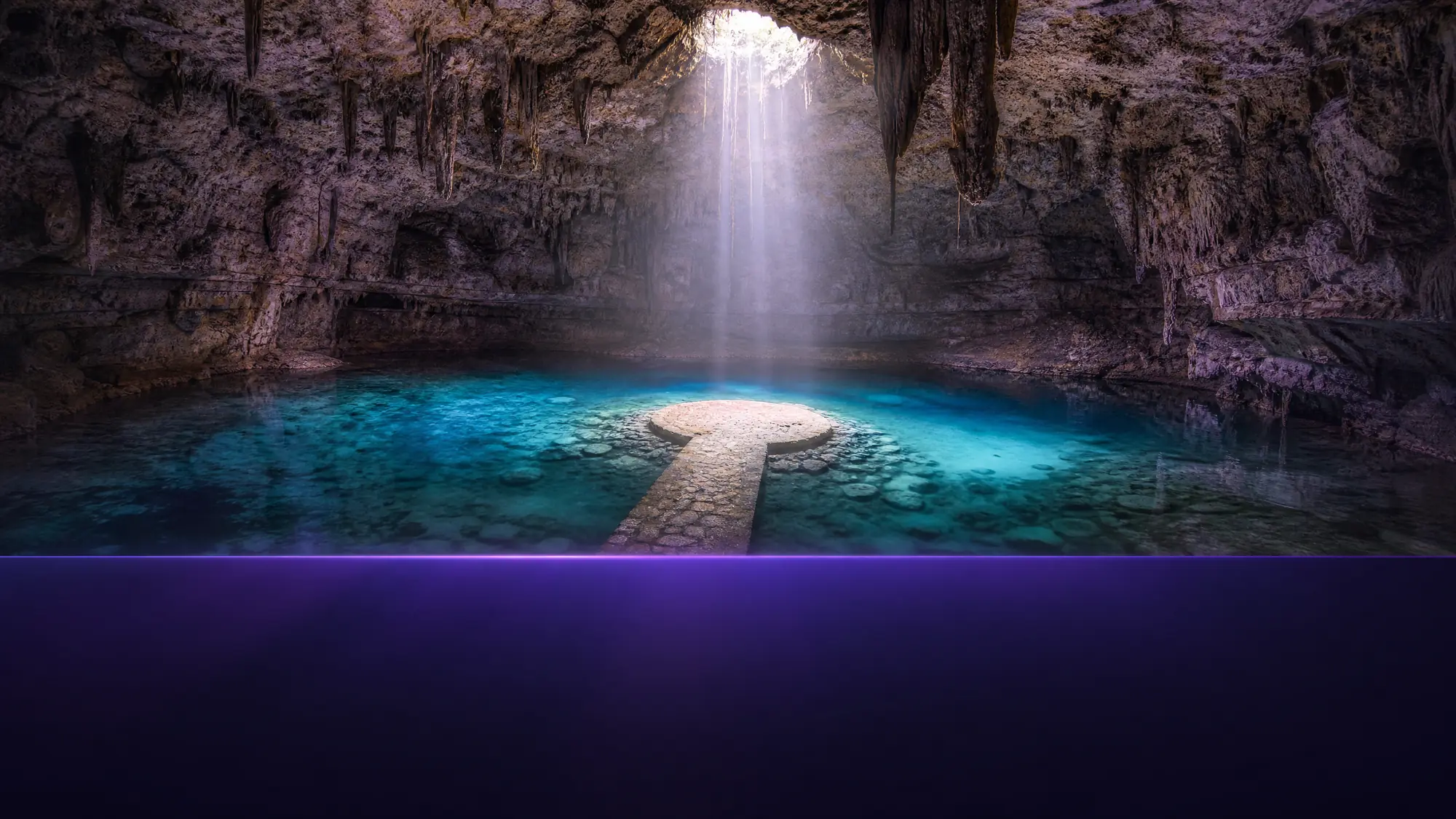 Un cenote semi-fermé, célèbre pour sa plateforme en pierre centrale et son faisceau de lumière naturelle. L'accès nécessite un billet d'environ 250 MXN ou une visite guidée.