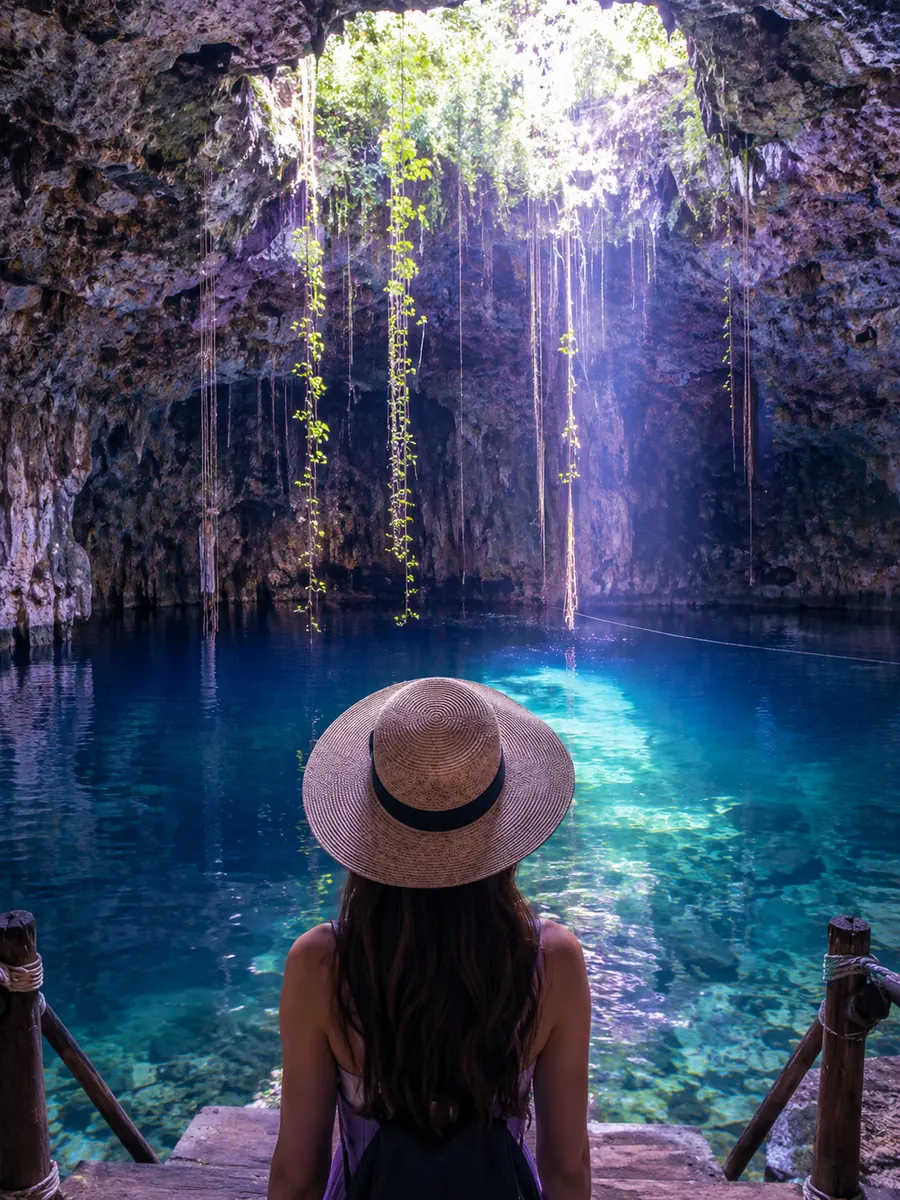 Vue au Cenote Suytun